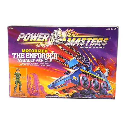 Lionel Power Masters The Enforcer Motorized Assault Vehicle misb 1980s mask Kenner