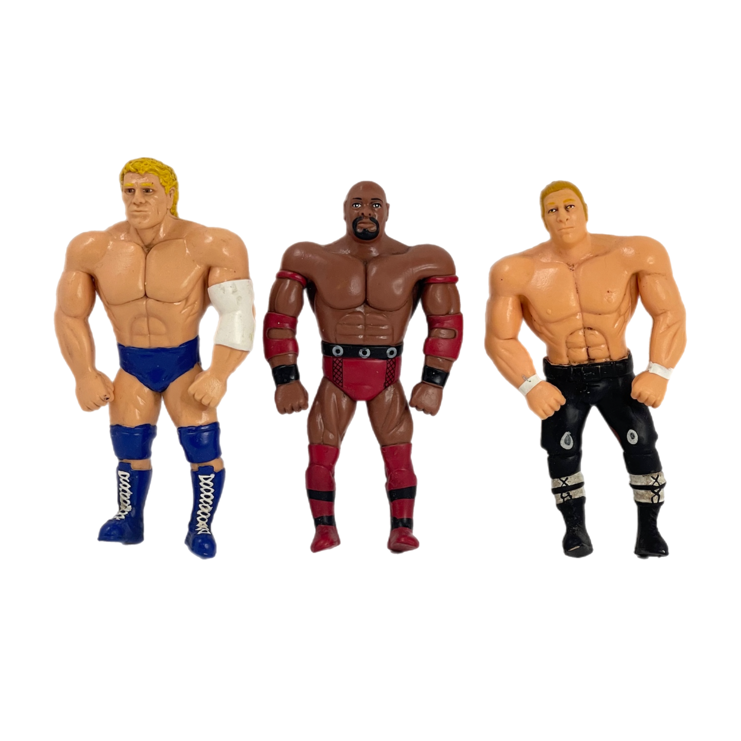 WWF Jus Toys Bend Ems Sid Vicious Ahmed Johnson HHH bendy figures