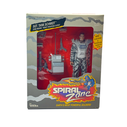 Tonka Spiral Zone Sgt. Tank Schmidt Heavy Weapons Expert vintage action figure misb 1980s