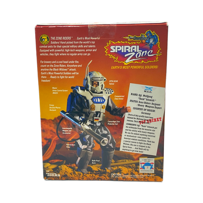 Tonka Spiral Zone Sgt. Tank Schmidt Heavy Weapons Expert vintage action figure misb 1980s