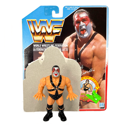 WWF Hasbro Demolition Axe and Smash bilingual cardback vintage pro wrestling action figures