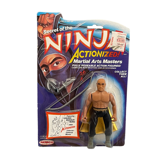 Secret of the Ninja Remco vintage action figure Golden Shaolin Monk vintage action figure