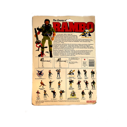 Coleco Rambo Snake Bite and Whip Action Warhawk lot of two
