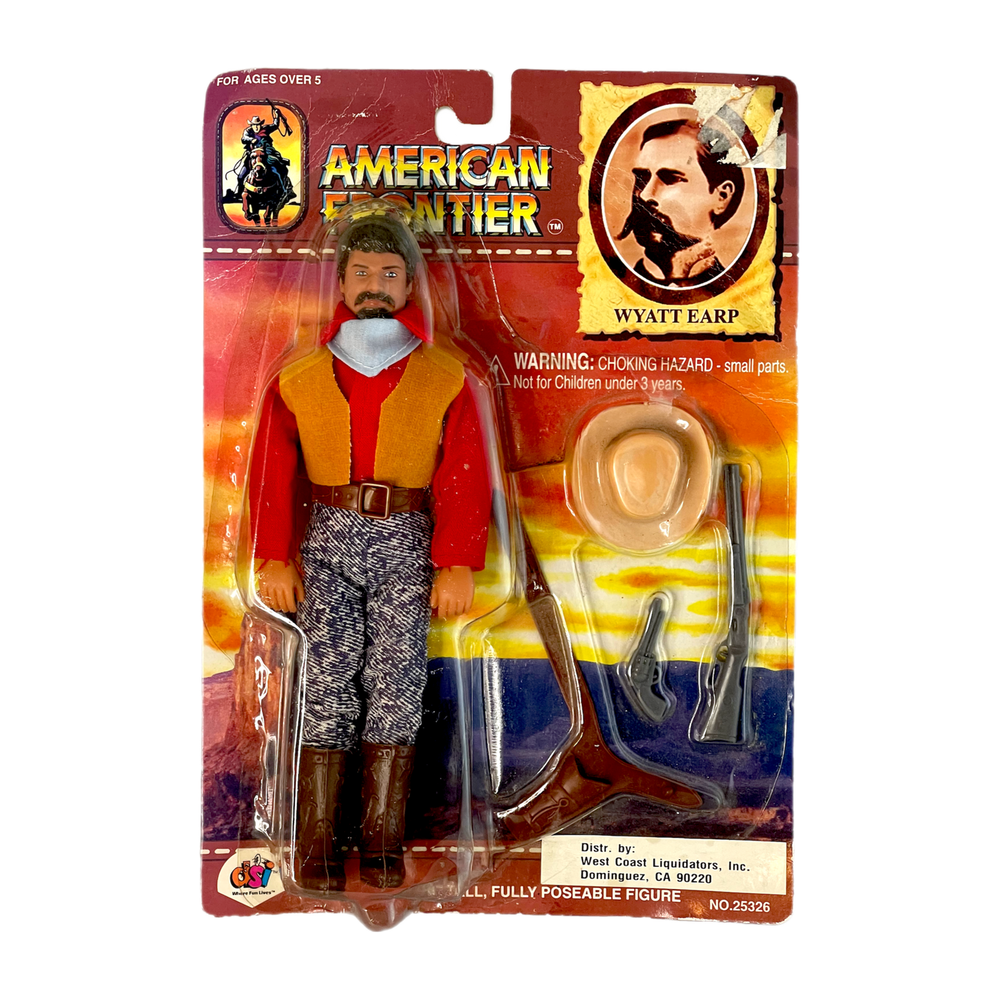 American Frontier Wyatt Earp DSI vintage action figure western gunfighter