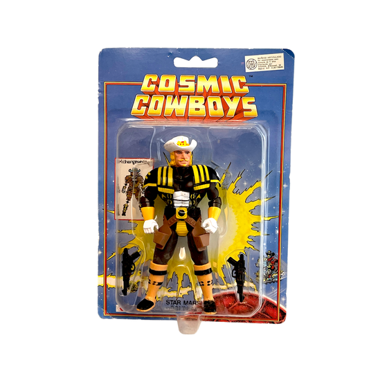 Acamas Cosmic Cowboys Star Marshall Colt Laezor vintage action figure